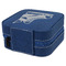 Hockey Travel Jewelry Boxes - Leather - Navy Blue - View from Rear