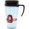 Hockey Travel Mug with Black Handle - Front