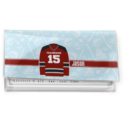 Hockey Vinyl Checkbook Cover (Personalized)