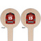 Hockey Wooden 4" Food Pick - Round - Double Sided - Front & Back