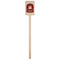 Hockey Wooden 6.25" Stir Stick - Rectangular - Single Stick