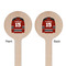 Hockey Wooden 6" Stir Stick - Round - Double Sided - Front & Back