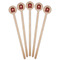 Hockey Wooden 7.5" Stir Stick - Round - Fan View