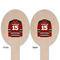 Hockey Wooden Food Pick - Oval - Double Sided - Front & Back