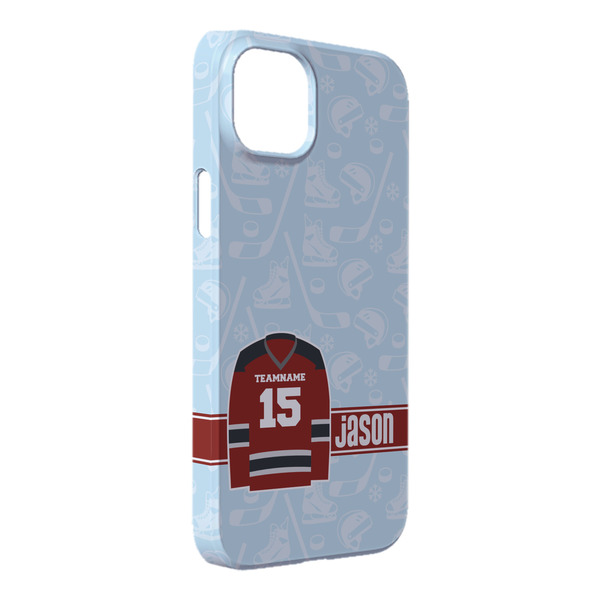 Custom Hockey iPhone Case - Plastic - iPhone 14 Pro Max (Personalized)