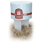 Hockey White Beach Spiker Drink Holder (Personalized)