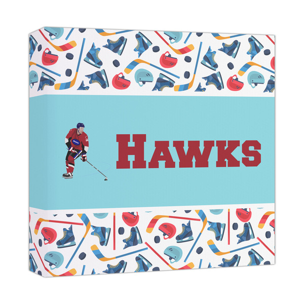 Custom Hockey 2 Canvas Print - 12x12 (Personalized)