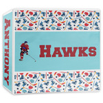 Hockey 2 3-Ring Binder - 3 inch (Personalized)