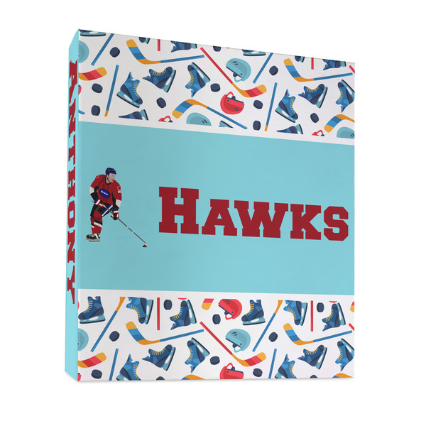 Custom Hockey 2 3 Ring Binder - Full Wrap - 1" (Personalized)