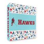 Hockey 2 3 Ring Binder - Full Wrap - 2" (Personalized)