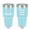 Hockey 2 30 oz Stainless Steel Ringneck Tumbler - Teal - Double Sided - Front & Back