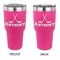 Hockey 2 30 oz Stainless Steel Ringneck Tumblers - Pink - Double Sided - APPROVAL