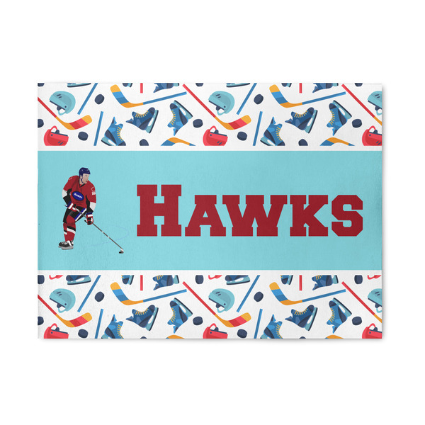 Custom Hockey 2 5' x 7' Patio Rug (Personalized)