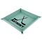 Hockey 2 9" x 9" Teal Leatherette Snap Up Tray - MAIN