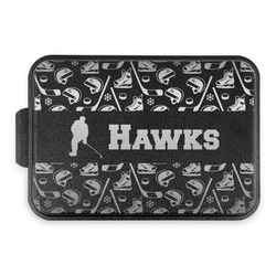 Hockey 2 Aluminum Baking Pan with Black Lid (Personalized)