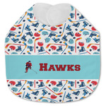 Hockey 2 Jersey Knit Baby Bib w/ Name or Text