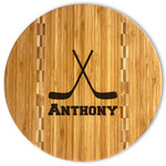 Hockey 2 Bamboo Cutting Board (Personalized)