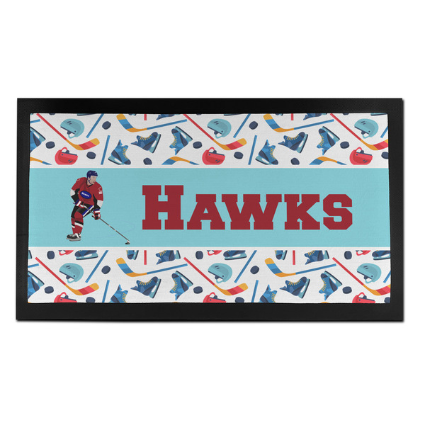 Custom Hockey 2 Bar Mat - Small (Personalized)