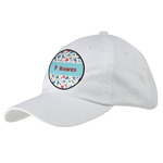 Hockey 2 Baseball Cap - White (Personalized)