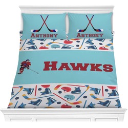 Hockey 2 Comforter Set - Full / Queen (Personalized)
