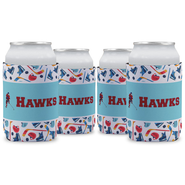 Custom Hockey 2 Can Cooler (12 oz) - Set of 4 w/ Name or Text