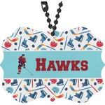 Hockey 2 Rear View Mirror Decor (Personalized)