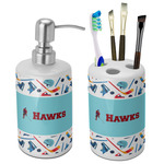 Hockey 2 Ceramic Bathroom Accessories Set (Personalized)