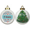 Hockey 2 Ceramic Christmas Ornament - X-Mas Tree (APPROVAL)