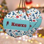 Hockey 2 Ceramic Ornament w/ Name or Text