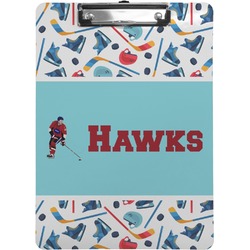 Hockey 2 Clipboard (Letter Size) (Personalized)