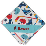 Hockey 2 Cloth Dinner Napkin - Single w/ Name or Text