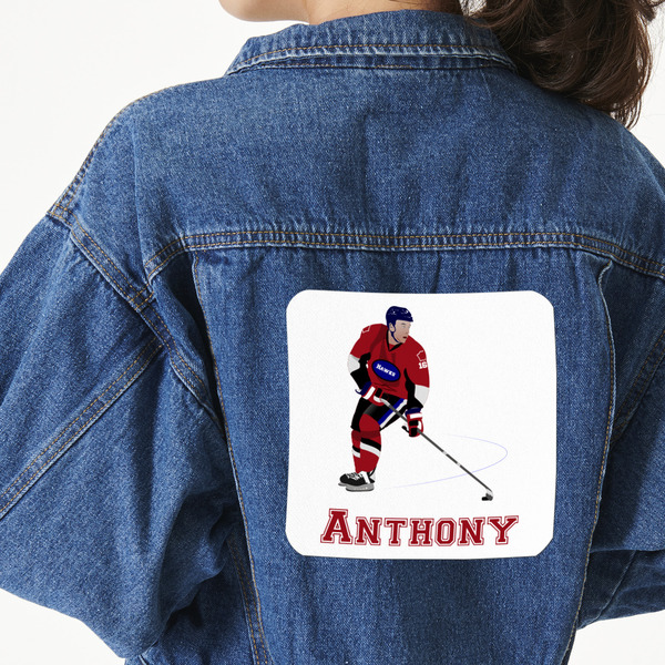 Custom Hockey 2 Large Custom Shape Patch - 2XL (Personalized)