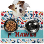 Hockey 2 Dog Food Mat - Medium w/ Name or Text