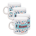 Hockey 2 Single Shot Espresso Cups - Set of 4 (Personalized)