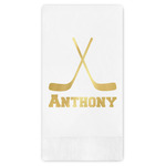 Hockey 2 Guest Napkins - Foil Stamped (Personalized)