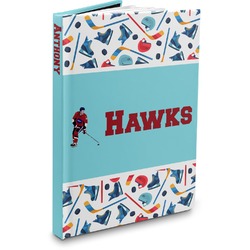 Hockey 2 Hardbound Journal - 5.75" x 8" (Personalized)