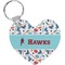 Hockey 2 Heart Keychain (Personalized)