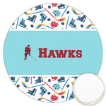 Hockey 2 Printed Cookie Topper - 3.25" (Personalized)