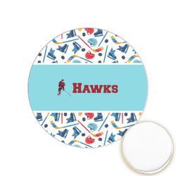 Hockey 2 Printed Cookie Topper - 1.25" (Personalized)