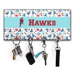 Hockey 2 Key Hanger w/ 4 Hooks w/ Graphics and Text