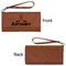 Hockey 2 Ladies Wallets - Faux Leather - Rawhide - Front & Back View