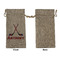 Hockey 2 Large Burlap Gift Bags - Front Approval