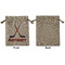 Hockey 2 Medium Burlap Gift Bag - Front Approval