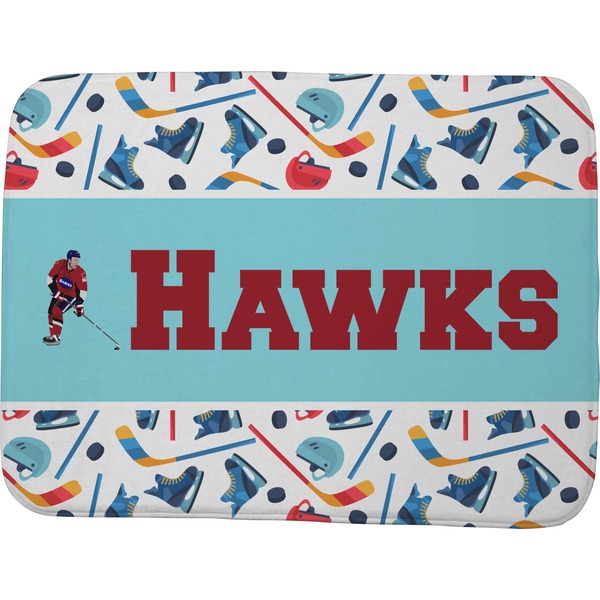 Custom Hockey 2 Memory Foam Bath Mat - 48"x36" (Personalized)