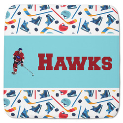 Hockey 2 Memory Foam Bath Mat - 48"x48" (Personalized)