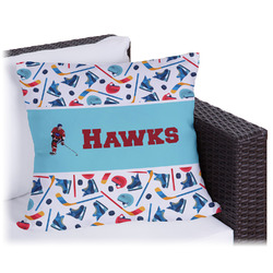 Hockey 2 Outdoor Pillow - 20" (Personalized)