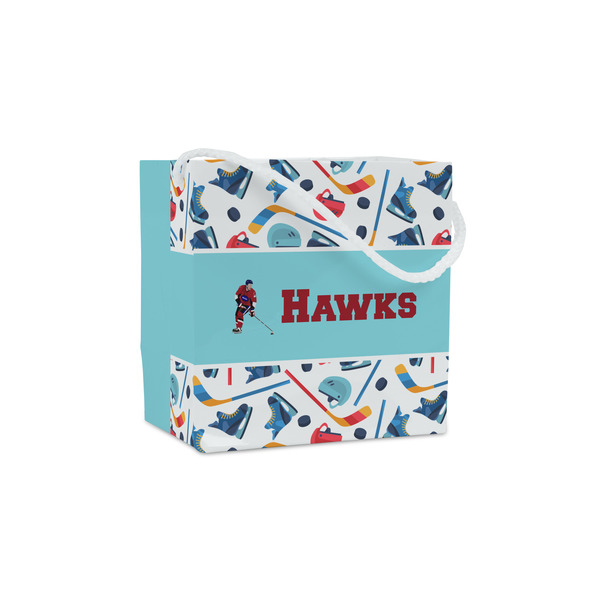 Custom Hockey 2 Party Favor Gift Bags - Matte (Personalized)