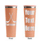 Hockey 2 Peach RTIC Everyday Tumbler - 28 oz. - Front and Back