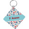 Hockey 2 Personalized Diamond Key Chain