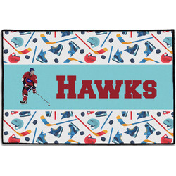 Hockey 2 Door Mat - 36"x24" (Personalized)